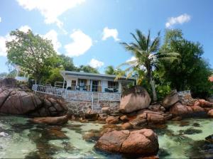Landskap semula jadi dekat dengan chalet
