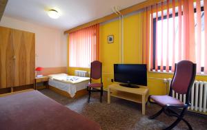 TV a/nebo společenská místnost v ubytování Hotel Isora