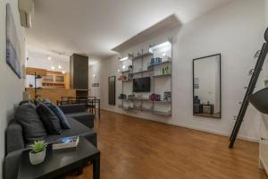Posezení v ubytování Testaccio & Piazza Liberatrice Apartment