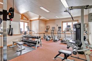 Het fitnesscentrum en/of fitnessfaciliteiten van Trappeurs Lodge