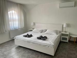 Voodi või voodid majutusasutuse Penzion Apartmány Adamčík toas