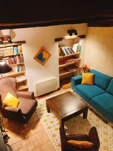 Zona d'estar a L’Alcalys - Maison de vacances au vert - Sans TV