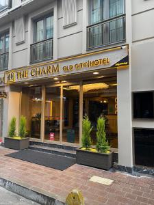 a building with a sign that reads the chann am city hotel at The Charm Hotel - Old City in Istanbul