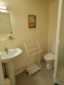 Kylpyhuone majoituspaikassa Hotel au Pont d'Anjou