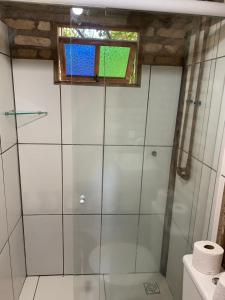 Ett badrum på Recanto Nativos