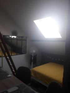 Postel nebo postele na pokoji v ubytování Loft Haut de Gamme Centre Montargis, Place de Parking, Local à vélos, Linge de lits et serviettes, coin rivière amenagé, Hamac, Épicerie, Vélos en option, Tout confort jusqu'à 4 voyageurs