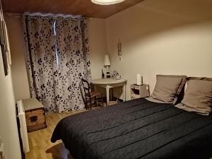 Postel nebo postele na pokoji v ubytování Chambres et table d'hôtes Régord'âne