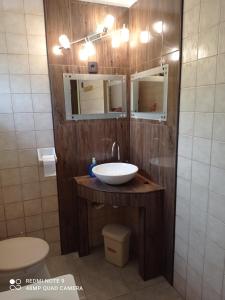 Kúpeľňa v ubytovaní Kámán Nyaraló