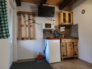 A kitchen or kitchenette at András penzión