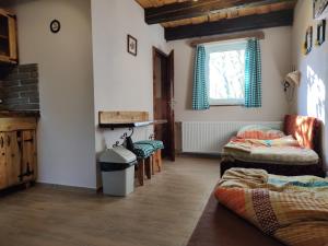 Postel nebo postele na pokoji v ubytování András penzión