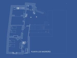 The floor plan of Casa rural Los Madroños
