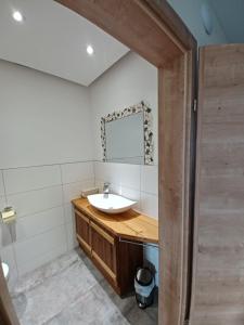 Koupelna v ubytování Chalet Petra