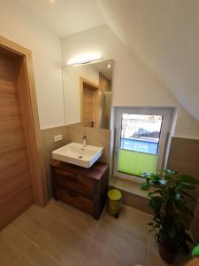 Koupelna v ubytování FrIda Appartements