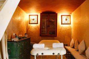 Posezení v ubytování Riad Dar Azul