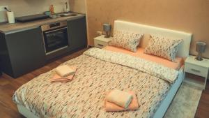 Postel nebo postele na pokoji v ubytování JACUZZI RELAX APARTMENT