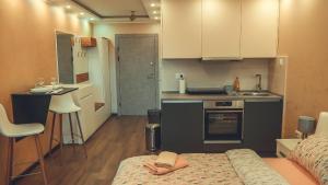 Kuchyň nebo kuchyňský kout v ubytování JACUZZI RELAX APARTMENT