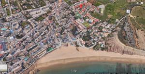 Letecký snímek ubytování Sossego junto à praia