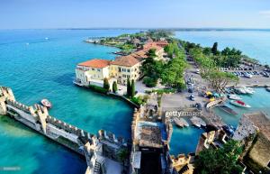 an aerial view of the city of dubrovnik in croatia at La Lampara in Sirmione