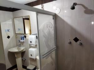 Ванная комната в HOTEL VELANEZ SUITE Riobamba