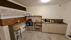 Kuchyň nebo kuchyňský kout v ubytování Elements B&B