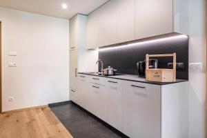 A kitchen or kitchenette at Leierhof Olivia