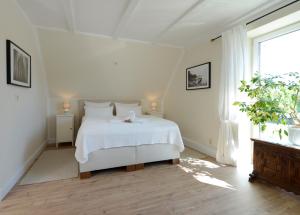 Giường trong phòng chung tại Hotelanlage Tarnewitzer Hof