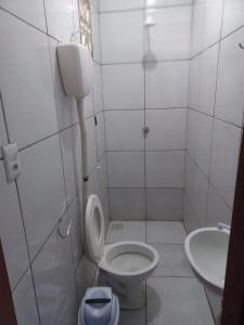 Vonios kambarys apgyvendinimo įstaigoje HOTEL LATINOS 2