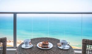 海景或在酒店看到的海景