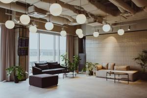 Posezení v ubytování Arche Hotel Wrocław Airport