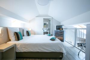 Cama o camas de una habitación en Auberge des Grands Bois