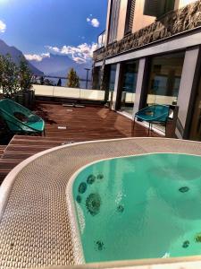 Nespecifikovaný výhled na hory nebo výhled na hory při pohledu z apartmánu