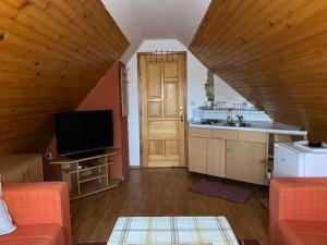 TV a/nebo společenská místnost v ubytování Apartmani Marija