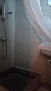 Koupelna v ubytování LINDENHOF WALDHEIM