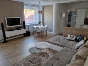 TV a/nebo společenská místnost v ubytování VIP apartmán