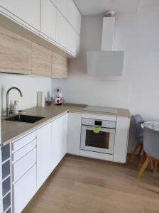 Kuchyňa alebo kuchynka v ubytovaní Lovely Apartment vis-a-vis Medicover and Paley Institute