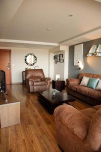 Χώρος καθιστικού στο Wanderlot - Departamento Leganza - Penthouse Lujoso