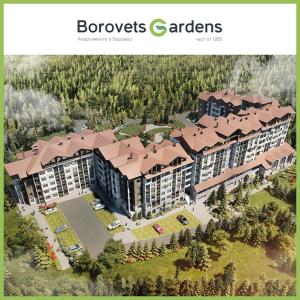Pemandangan dari udara bagi Borovets Gardens B30 Morunov Apart