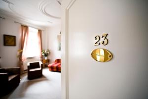 Posezení v ubytování Hotel Goldener Hecht