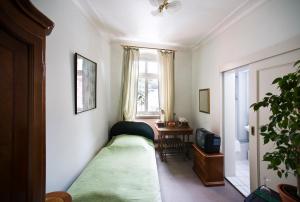 Postel nebo postele na pokoji v ubytování Hotel Goldener Hecht