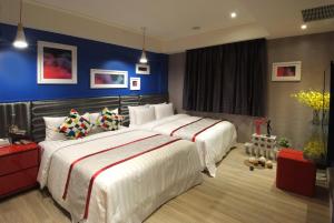 Ένα ή περισσότερα κρεβάτια σε δωμάτιο στο Cai-Lai Motel