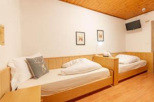 Postel nebo postele na pokoji v ubytování Albergo Dolomiti