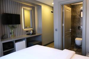 Koupelna v ubytování Dilens Bosphorus Hotel