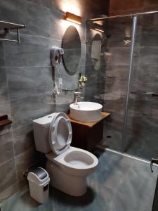 Koupelna v ubytování 藏青民宿The Wind Guesthouse-Youth inn