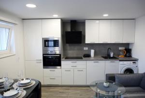 Kuchyň nebo kuchyňský kout v ubytování Pearl Apartment