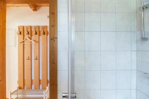 Koupelna v ubytování Ferienwohnung Guffertblick