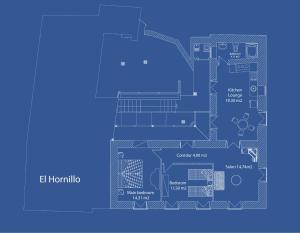 a floor plan of the el hounslow at Casa rural El Hornillo in Vallehermoso