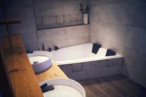 Kúpeľňa v ubytovaní Ferienwohnung Alpbachtal