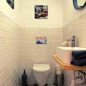 Koupelna v ubytování Válibor Vinotéka Apartman