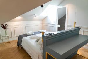 Postel nebo postele na pokoji v ubytování Villa Central