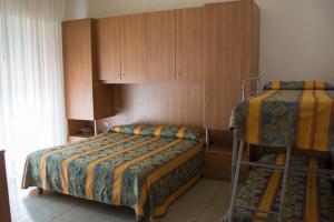 Cama o camas de una habitación en Pensione Villa Joli